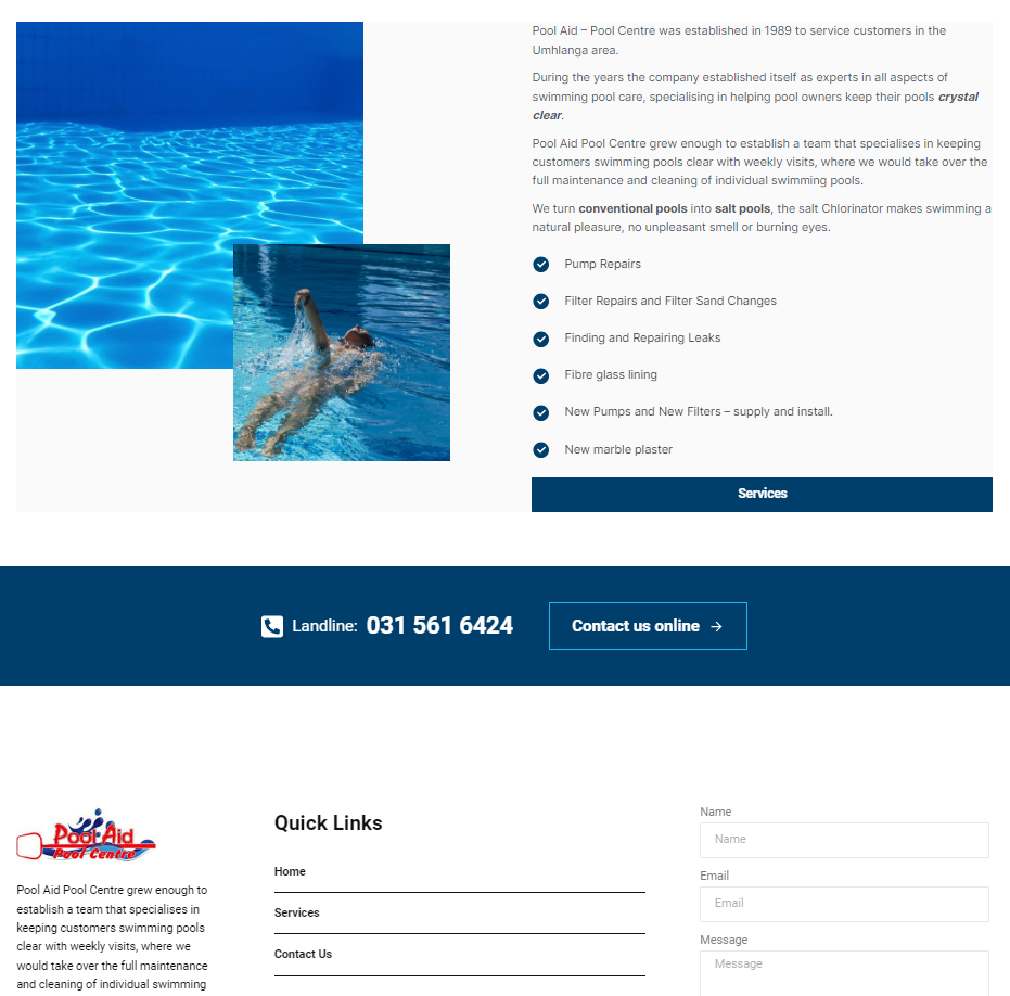 Pool Aid Centre