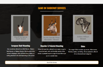 Game on taxidermy