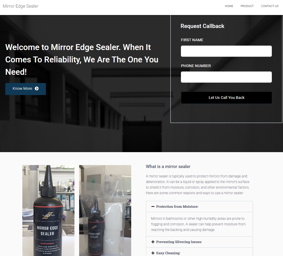 Mirror Edge Sealer